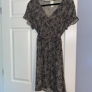 H&M black and tan dress